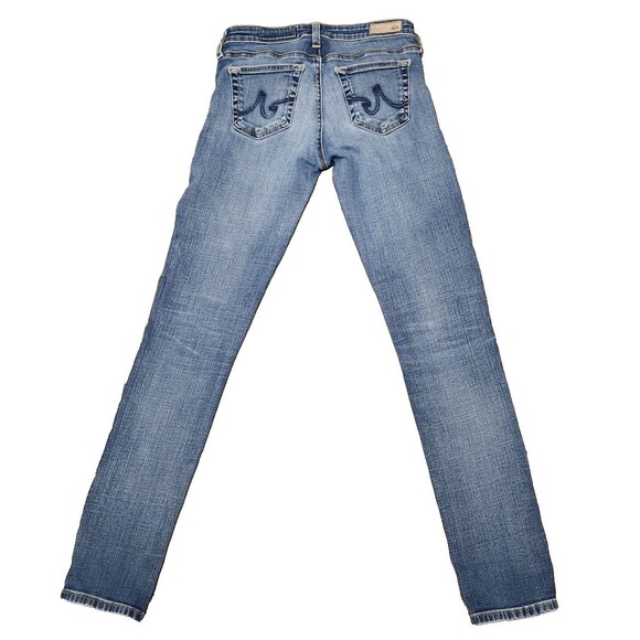 AG Adriano Goldschmied The Stilt Cigarette Jeans Women Sz 25 R Blue Skinny Denim - Picture 2 of 7